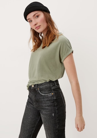T-shirt QS en vert : devant