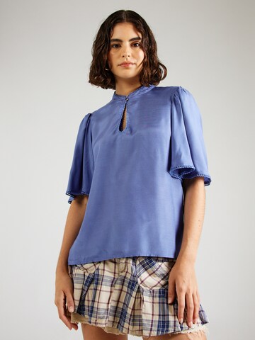 VILA Blouse in Blauw: voorkant