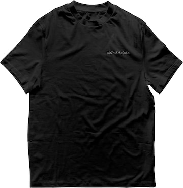 T-Shirt 'Overthinking' JustDepressed Clothing en noir : devant