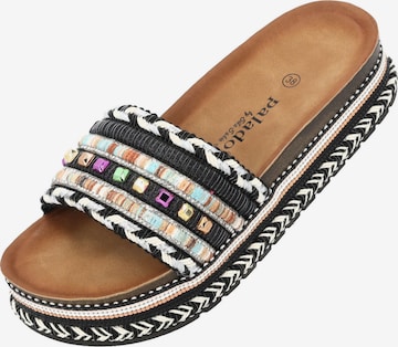 Palado by Sila Sahin Pantolette in Schwarz: Vorderseite