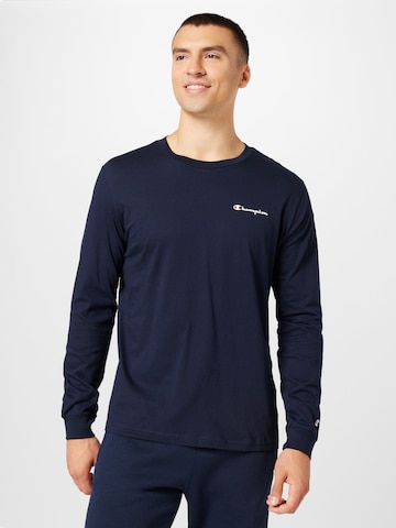 Champion Authentic Athletic Apparel Shirt 'Classic' in Blauw: voorkant