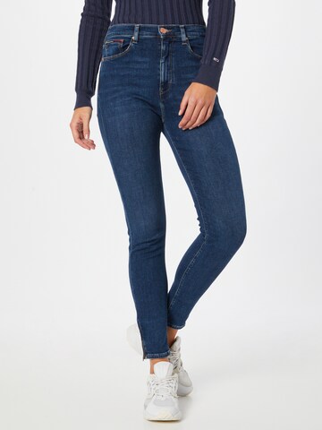 Tommy Jeans Skinny Jeans 'Sylvia' in Blauw: voorkant
