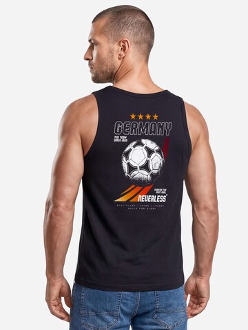 Neverless Shirt 'Retro Fußball'‌ in Schwarz