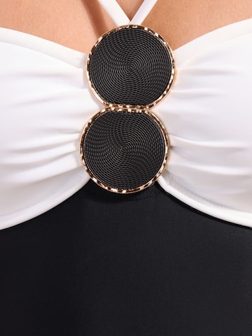 juoda Friends Like These Bandeau Maudymosi kostiumėlis