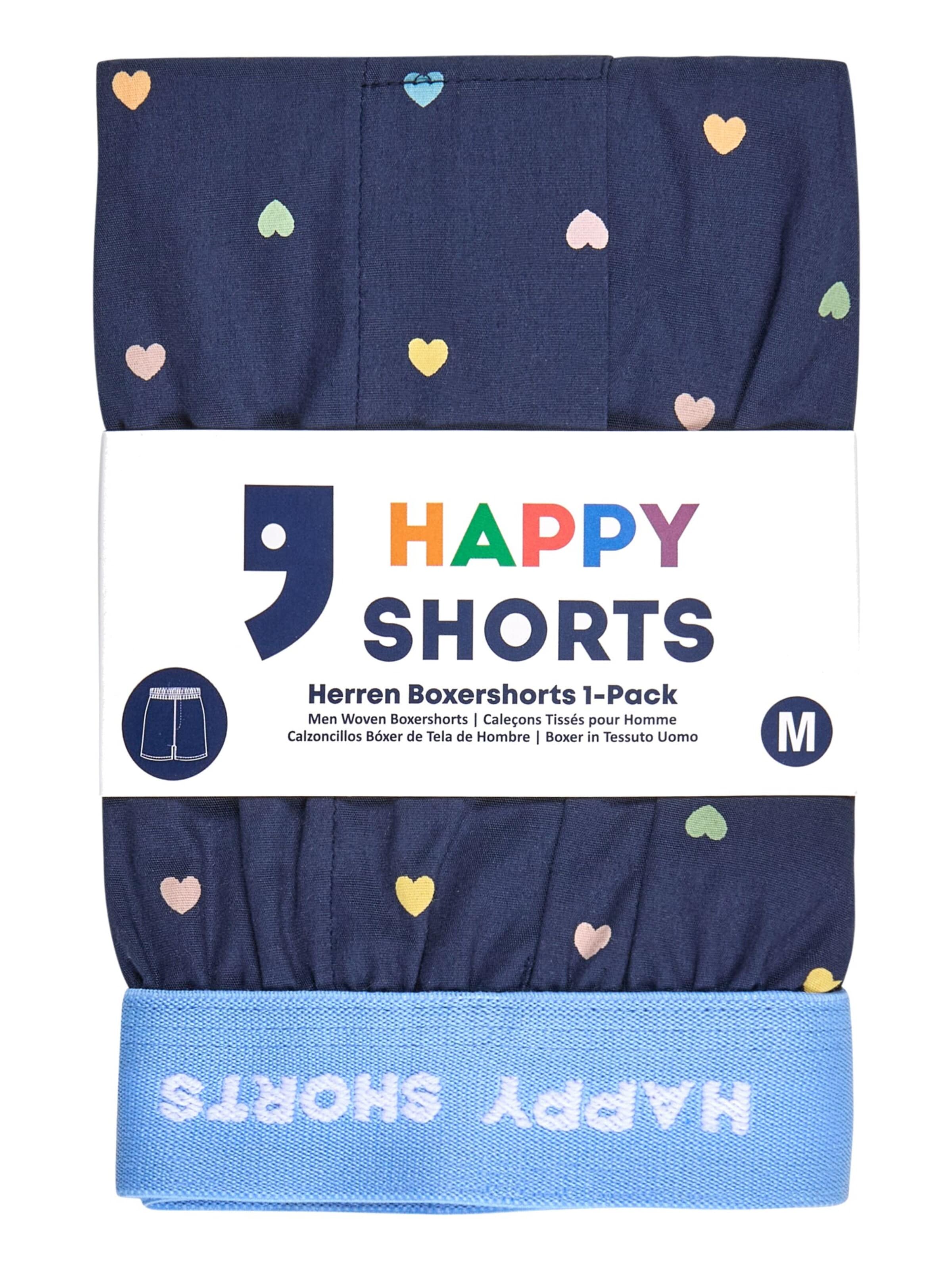 Happy Shorts Boxershorts 'American' in Blauw
