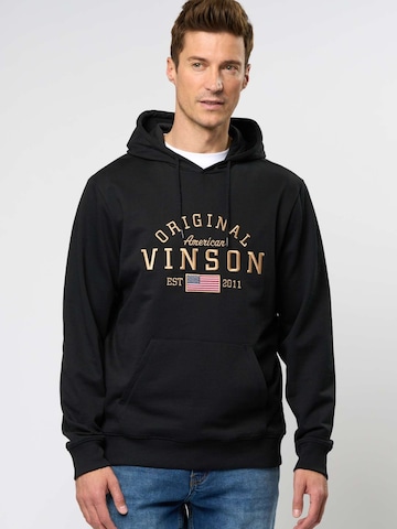 VINSON Trui ' Remi ' in Zwart: voorkant