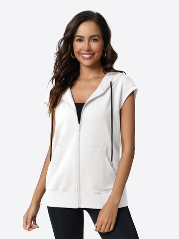 Imily Bela Суичъри с качулка в бяло: отпред