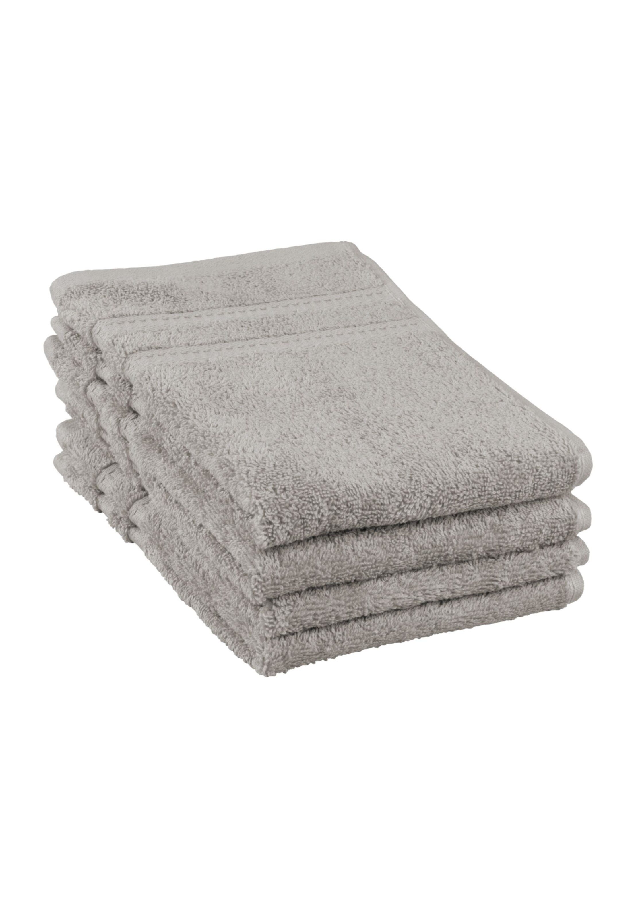 SCHIESSER Towel 'Palma' in Silver: front