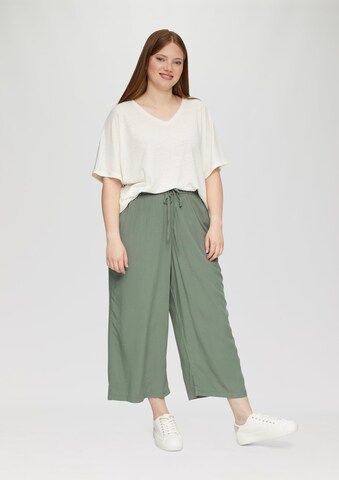 QS Wide leg Trousers in Green