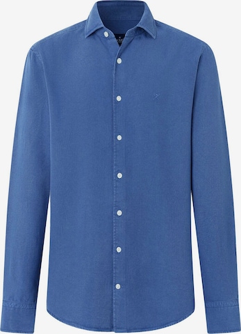 Chemise Hackett London en bleu : devant