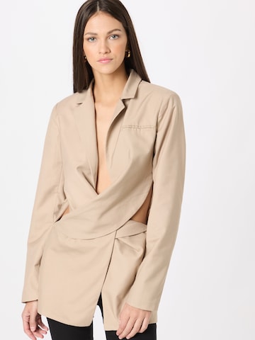 Blazer Misspap en beige : devant