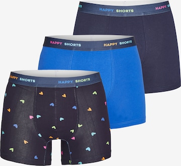 Happy Shorts Boxershorts in Blauw: voorkant