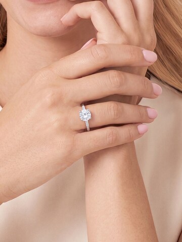 Lucardi Ring 'Schick' in Silver: front