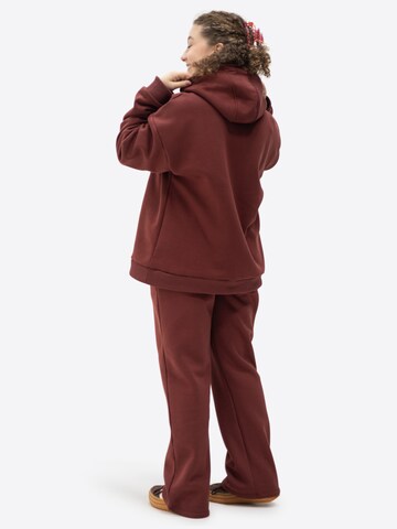 TATES Wide Leg Sporthose in Rot