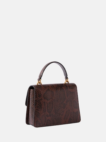 PINKO Handväska 'PINKO LOVE ONE TOP HANDLE MINI ROCK LIGHT PYTON PRINT BORSA' i brun