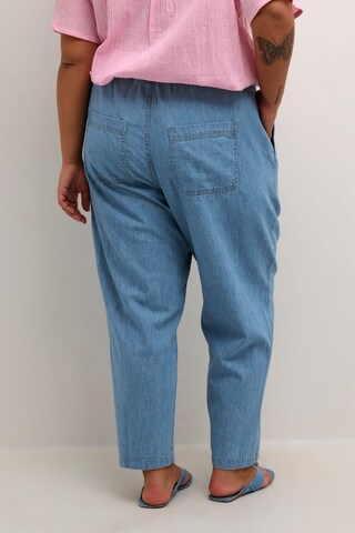 KAFFE CURVE Loosefit Jeggíny 'Louisa' – modrá
