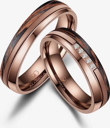MARRYA Ring 'MARRYA CB-01 Carbon-Bronze' in Brown: front