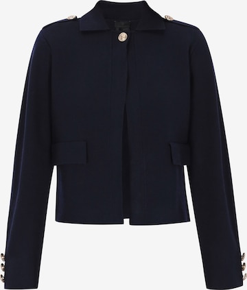 DreiMaster Klassik Strickjacke 'Classic' in Blau: Vorderseite