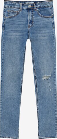 Pull&Bear Skinny Jeans in Blue: front