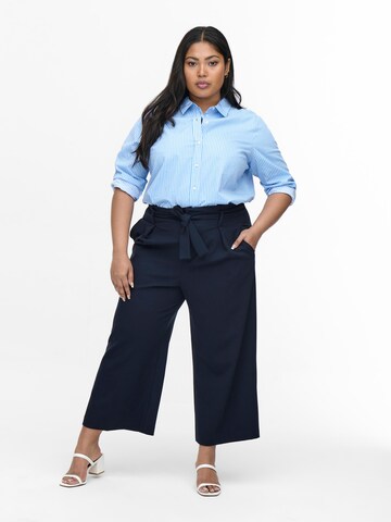 ONLY Carmakoma Wide Leg Hose 'ICOLE' in Blau