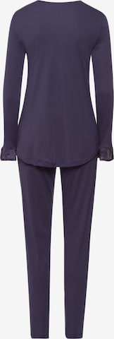 Hanro Pajama 'Claire' in Blue: front