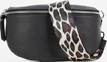 Sacs banane 'SERENA medium' lePelou en noir : devant