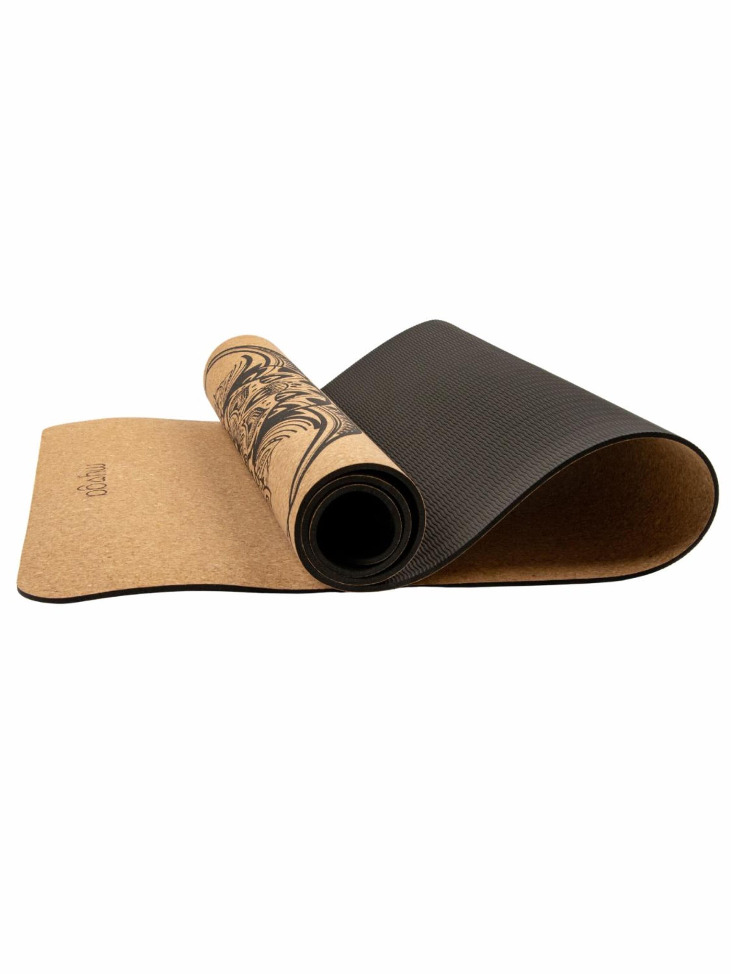 myga Mat 'Extra große Kork-Yogamatte - Elefant' in Brown