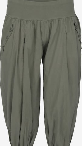 malito more than fashion Harem Pants in Green: front