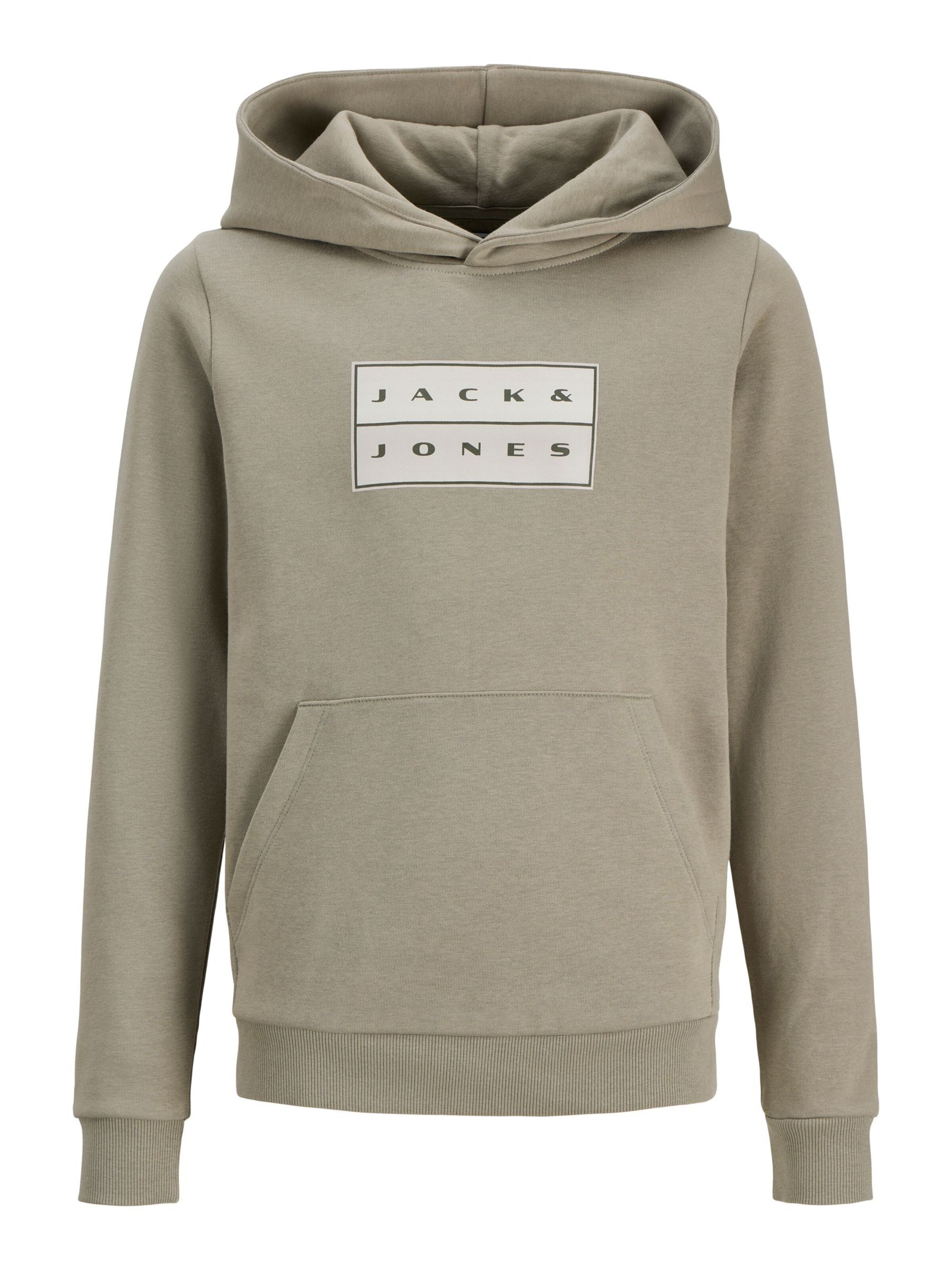 Jack & Jones Junior Sweatshirt 'JCOFusion' in Green: front