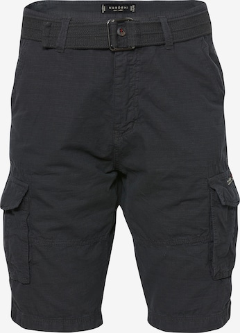 KOROSHI Regular Pants in Black: front