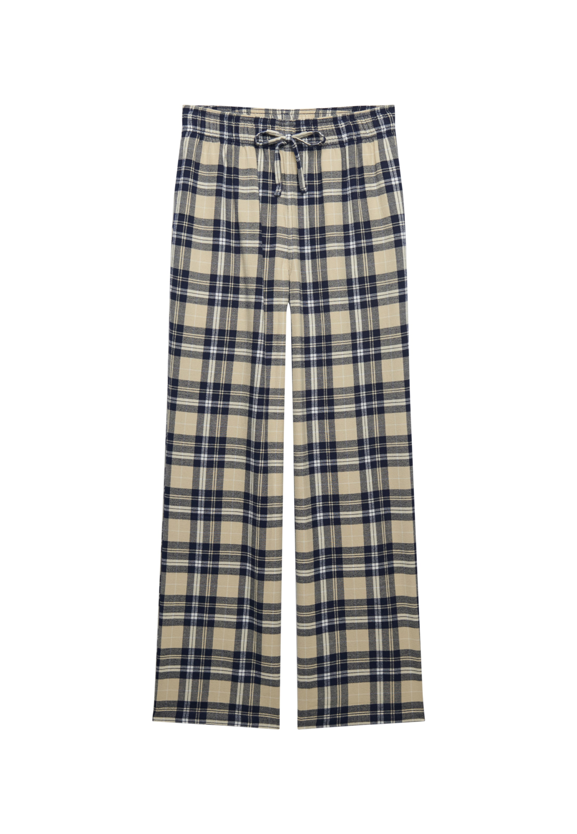 Superdry Wide leg Broek in Beige: voorkant