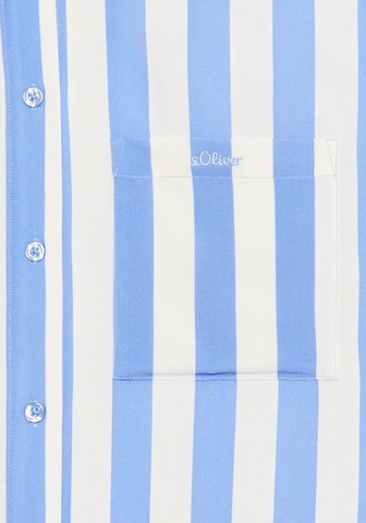 s.Oliver - Camisa de pijama em azul