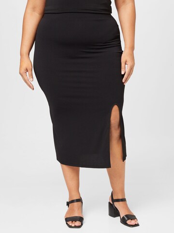 Vila Curve Skirt 'BORNEO' in Black: front