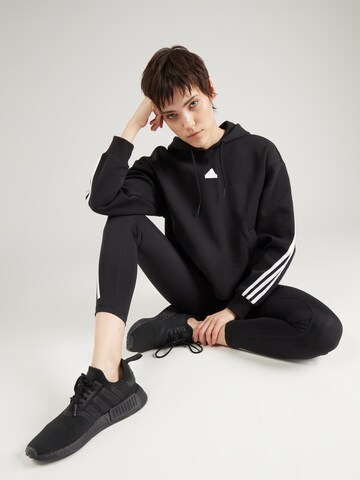 ADIDAS SPORTSWEAR - Sweatshirt de desporto 'Future Icons Three Stripes' em preto