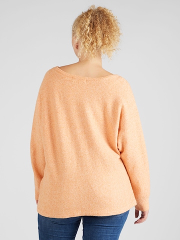 Vero Moda Curve Pulover 'DOFFY' | oranžna barva