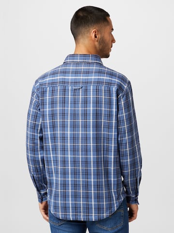 ABOUT YOU Regular fit Button Up Shirt 'James' in Blue