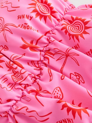 Next - Bandeau Bañador moldeador en rosa
