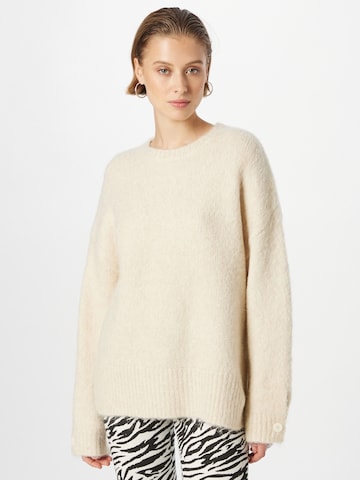 Designers Society Pullover 'BROAD' i hvid: forside