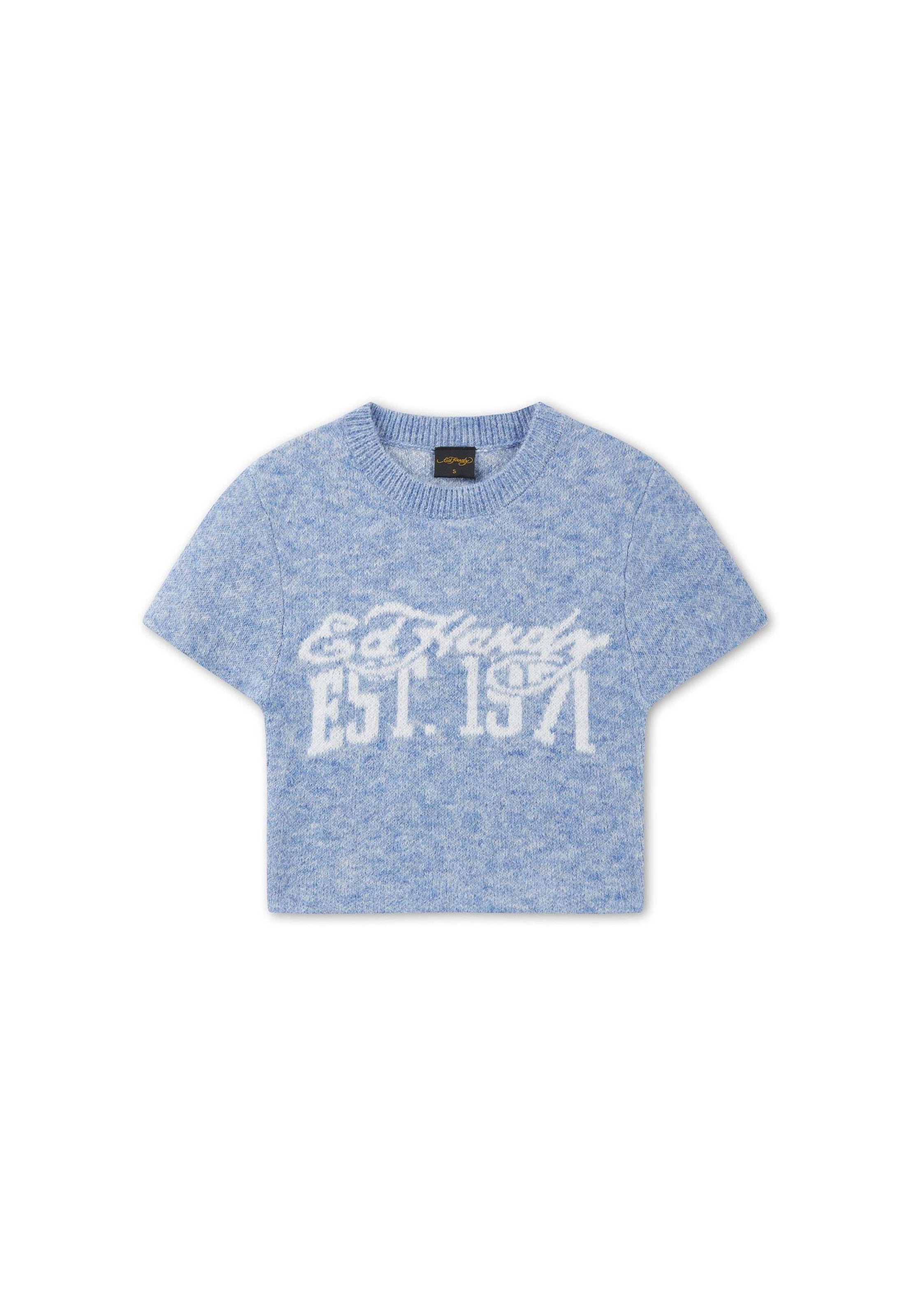 Ed Hardy - Top en azul: frente