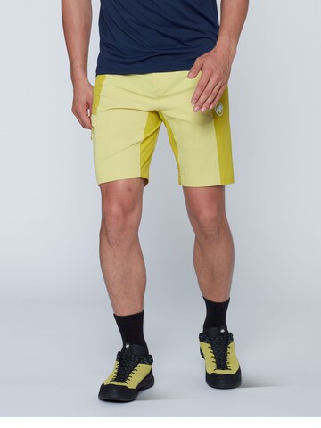 MAMMUT Regular Outdoor Pants 'Ducan' in Yellow: front