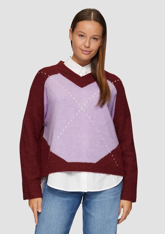 Pull-over s.Oliver en violet : devant