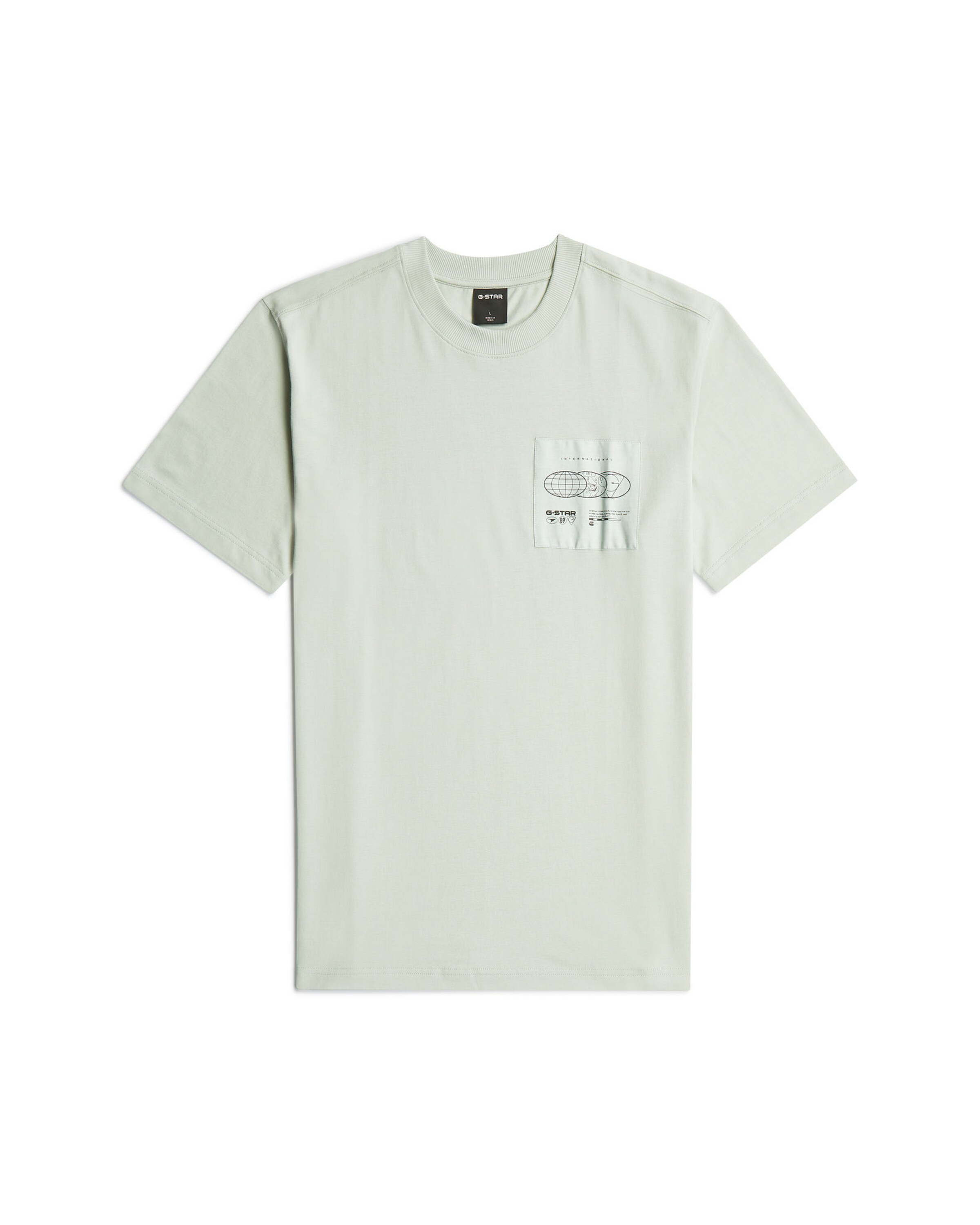 G-STAR Shirt 'Applique Graphic T-Shirt' in Green: front