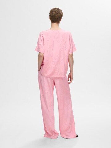 SELECTED FEMME Regular Hose in Pink