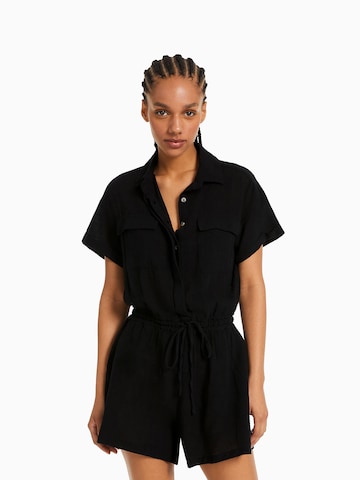 Bershka Jumpsuit in Black: front