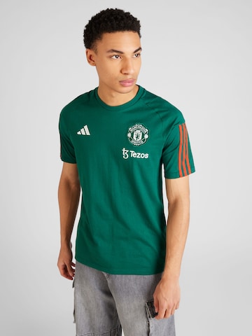 žalia ADIDAS PERFORMANCE Sportiniai marškinėliai 'MUFC': priekis
