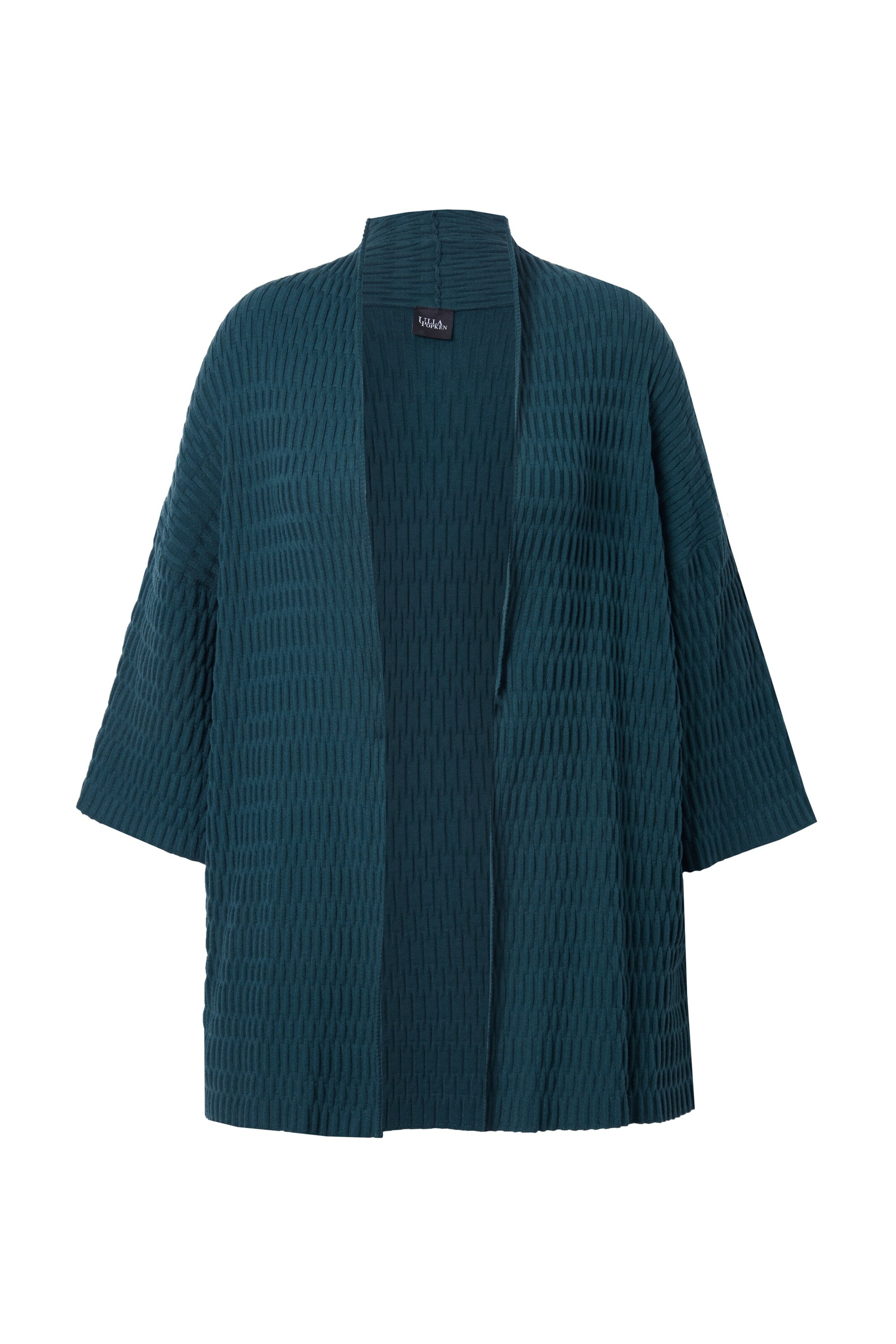 Cardigan Ulla Popken en vert : devant