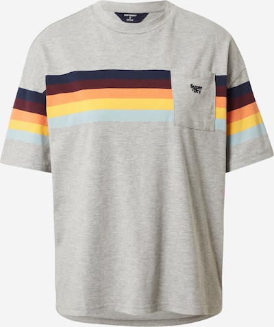 Superdry Shirt in de kleur Nachtblauw / Grijs / Zalm roze / Lichtoranje, Productweergave