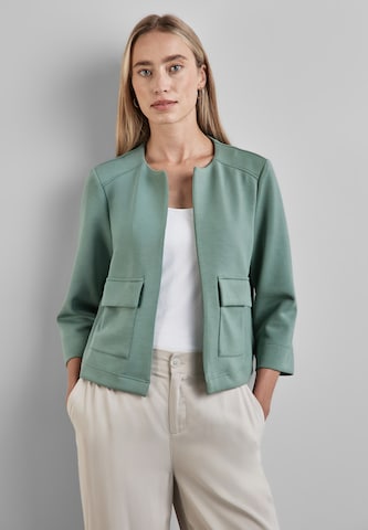 STREET ONE Knit cardigan in Green: front