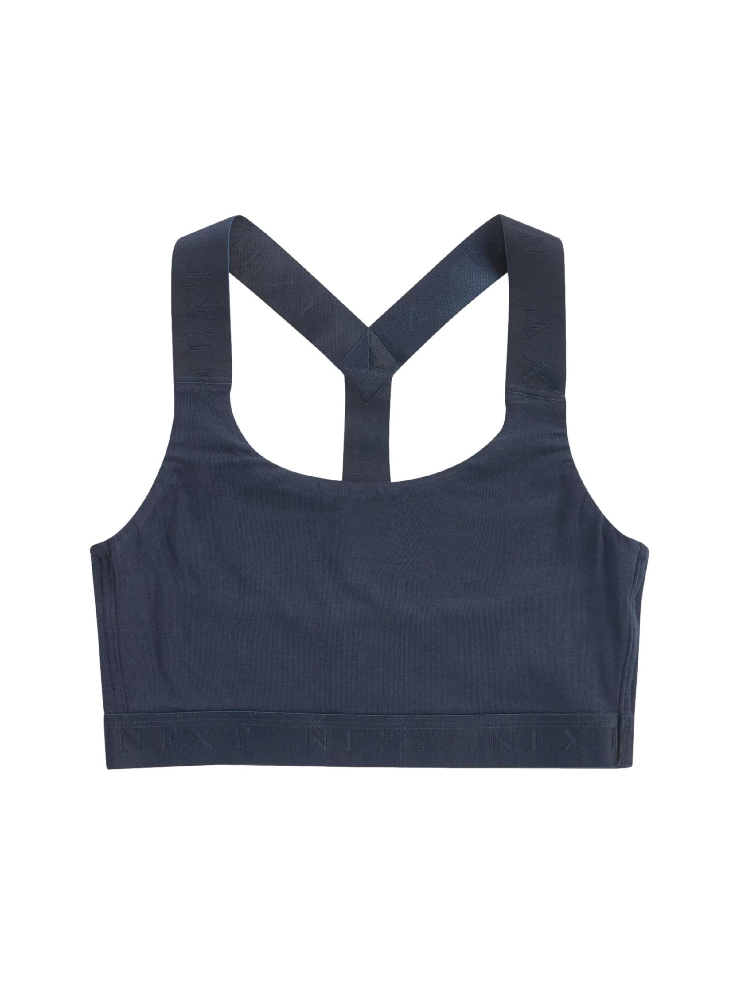 Next Bustier Biustonosz sportowy w kolorze niebieski: przód