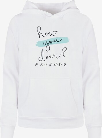 ABSOLUTE CULT Sweatshirt 'Friends - How You Doin' in Wit: voorkant